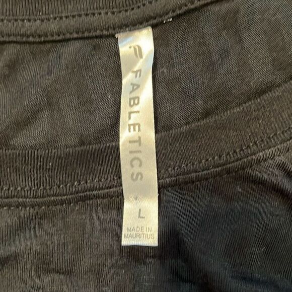 Fabletics Massy Arias Alivia Black Burnout Tee Large - Picture 4 of 5